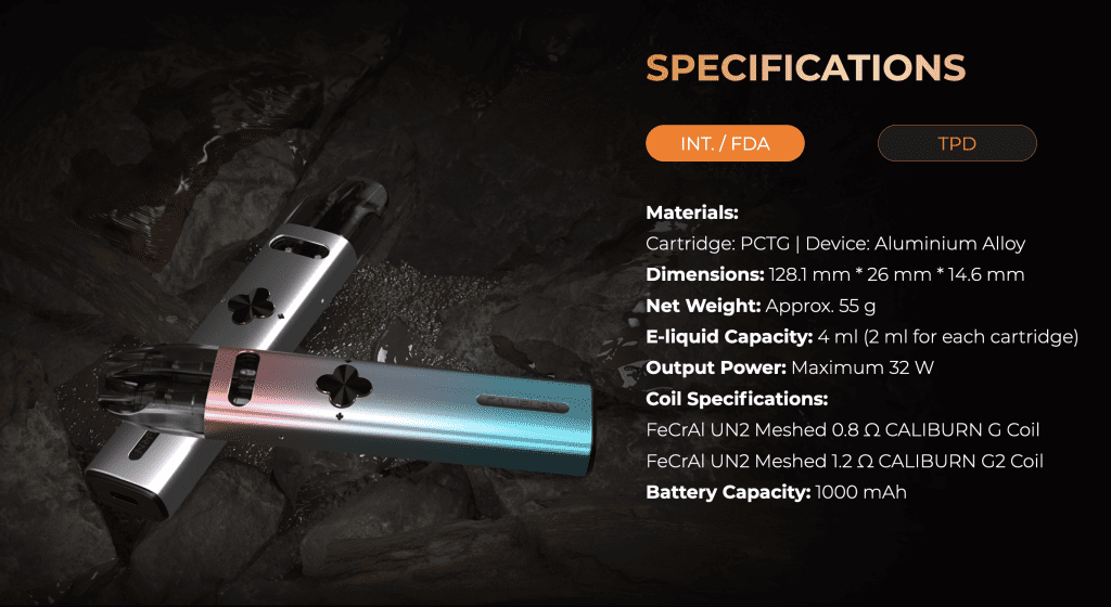 Uwell Caliburn Explorer Pod System