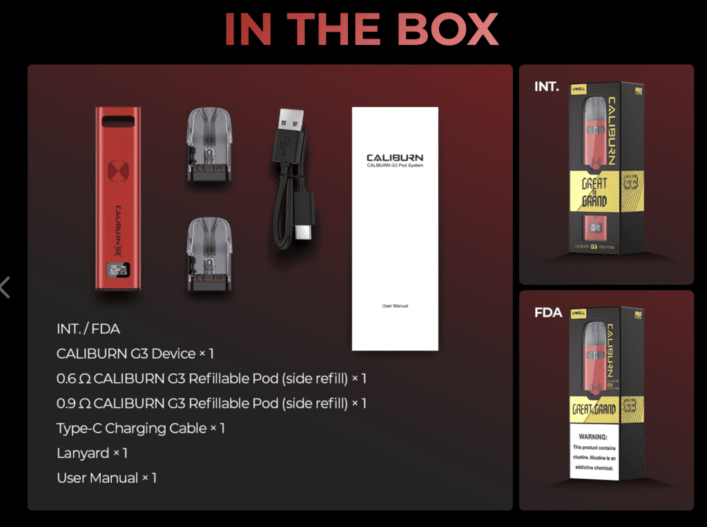 Uwell Caliburn G Pod System