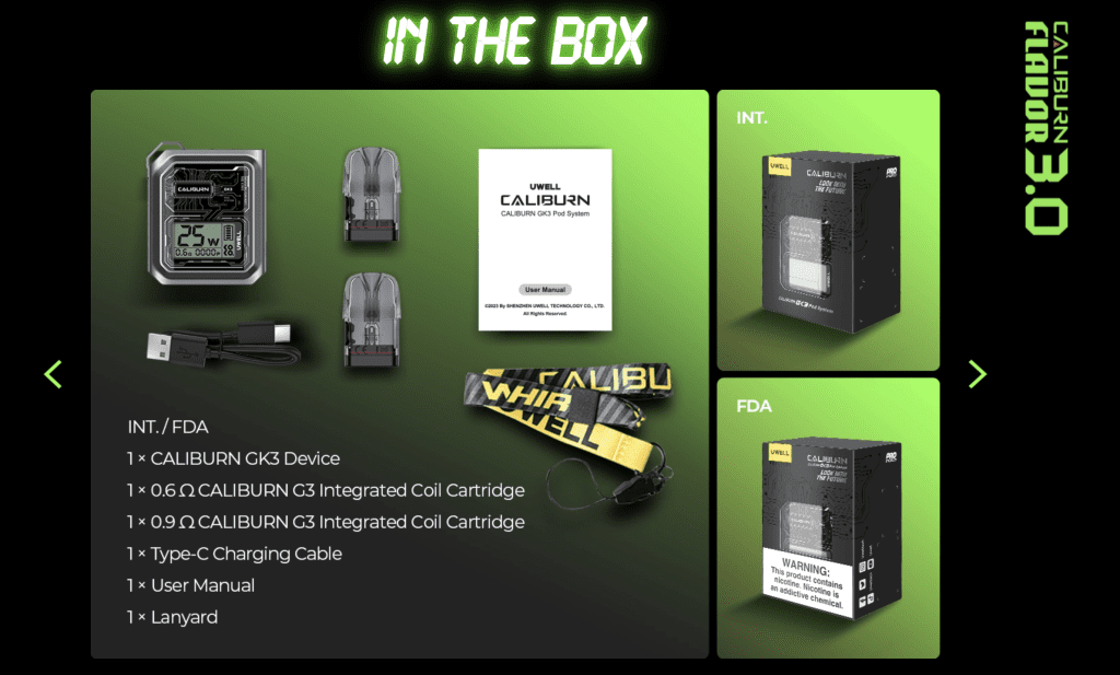 Uwell Caliburn GK Pod System