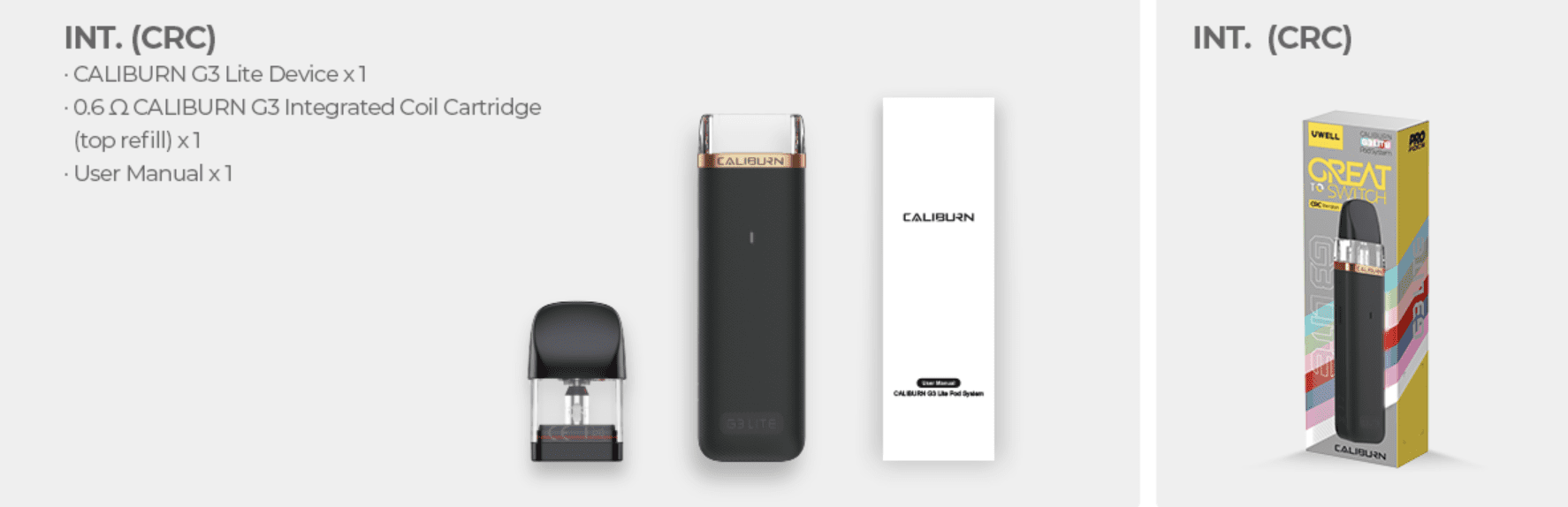 Uwell Caliburn G Lite Pod System