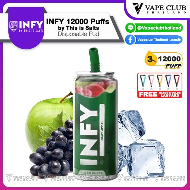 INFY Puffs Disposable Pod by This is Salts grape apple