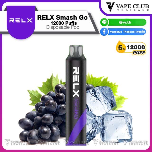 RELX Smash Go Puffs Disposable Pod Grape n