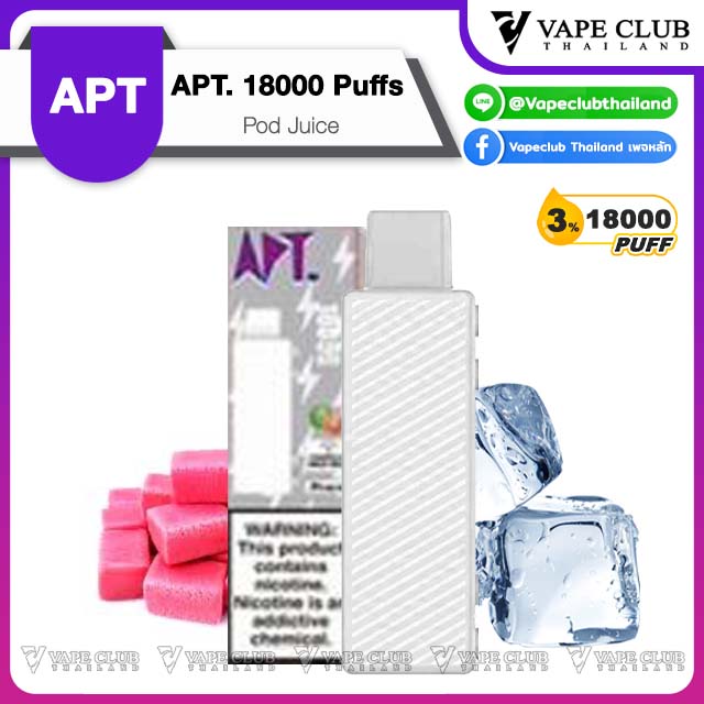 APT Puffs Pod Juice Watermelon Bubblegum